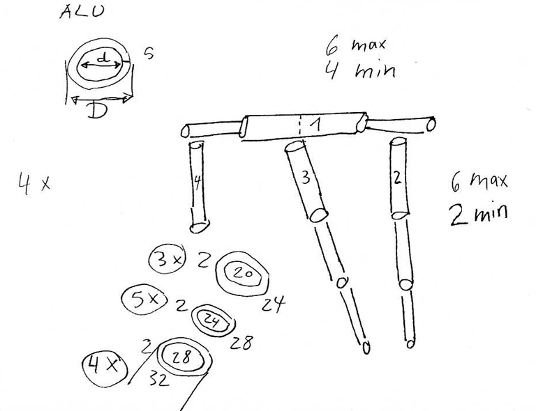 porte-manteau croquis