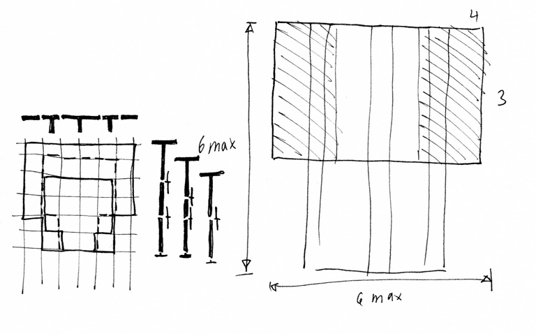 porte-manteau croquis