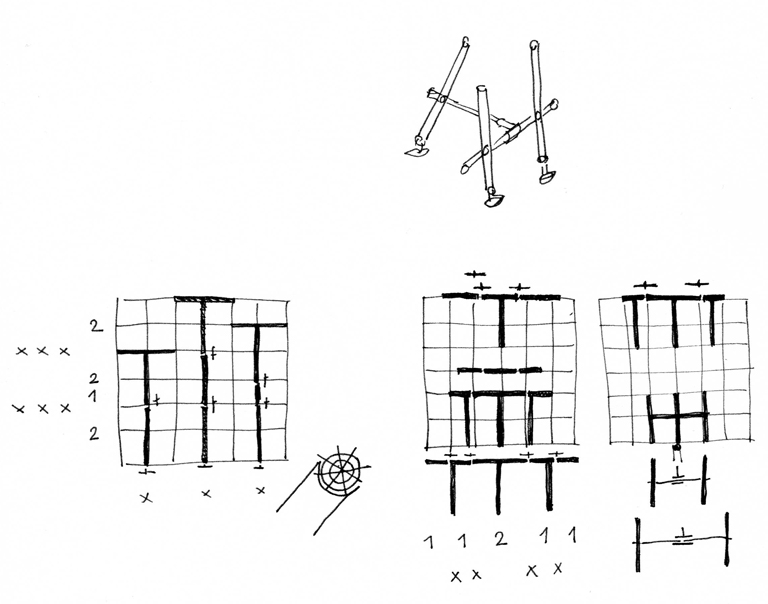 porte-manteau croquis